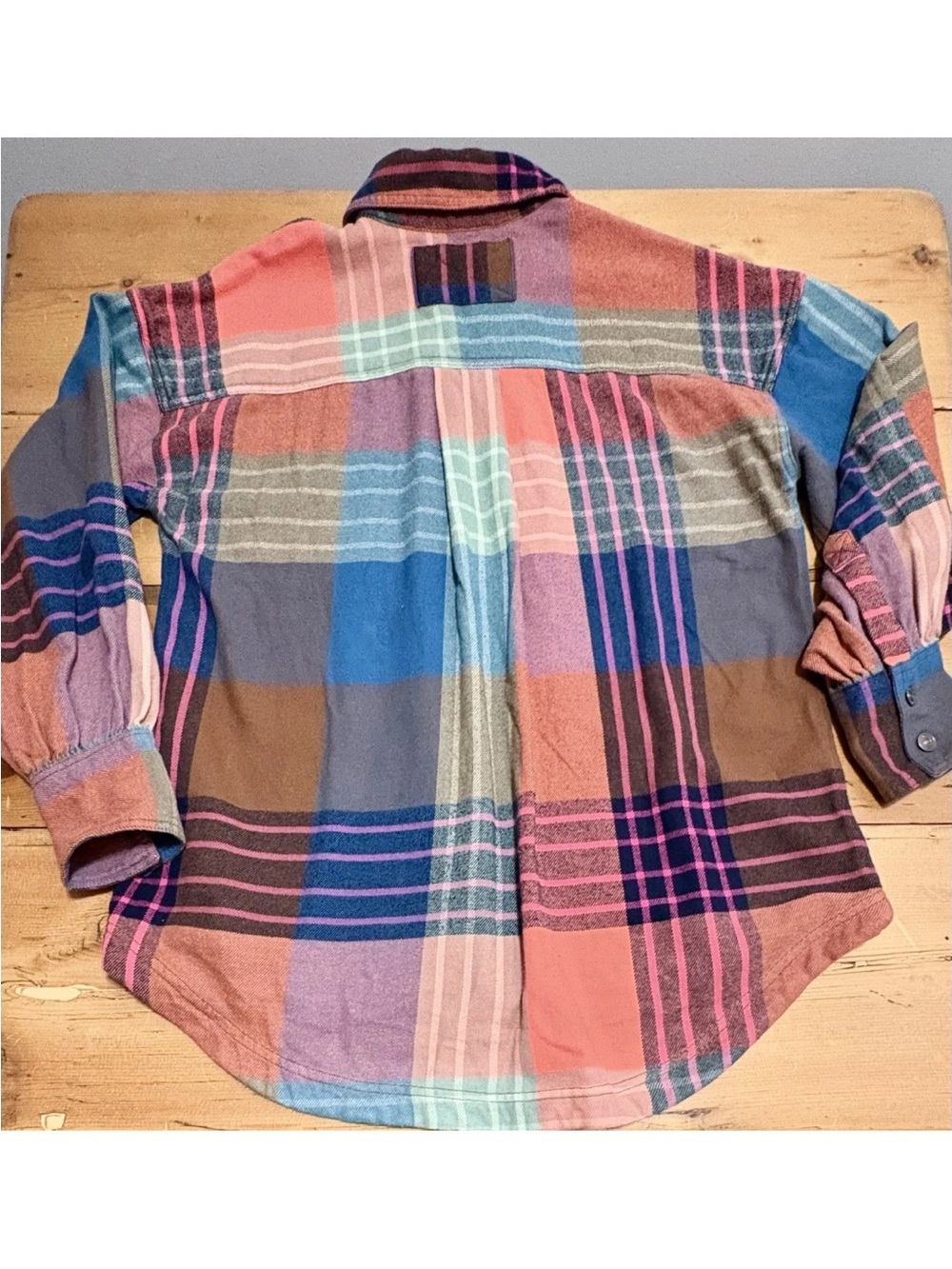 NWOT - WE THE FREE Ashley Plaid Long Sleeve Button Front Shirt - FREE PEOPLE - Picture 7 of 9